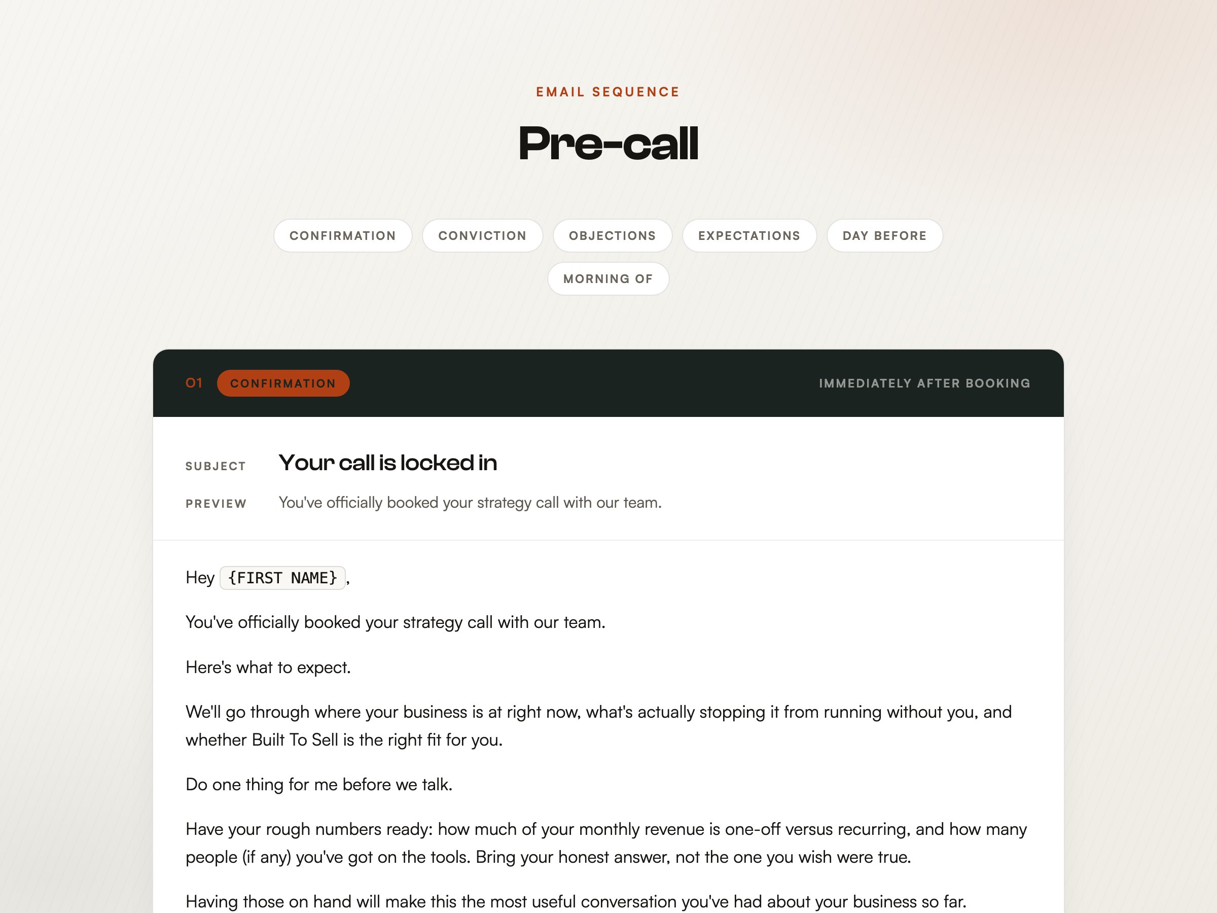 Pre-call preview